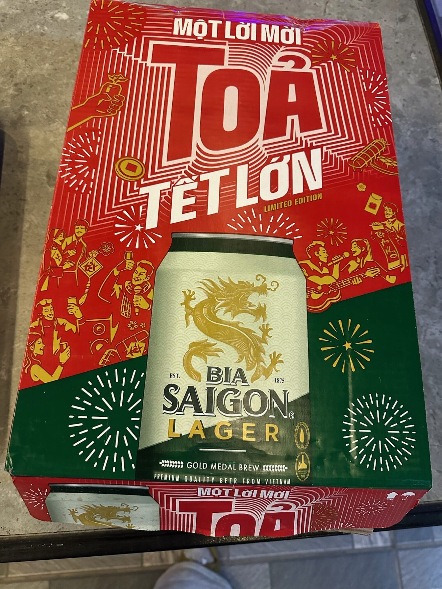 เบียร์ Saigon Lager ลายมังกร ฉลองตรุษเต็ต "ฮานอย – ตามด๋าว EP1